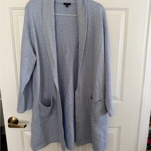 Talbots Soft Blue Open Front Cardigan